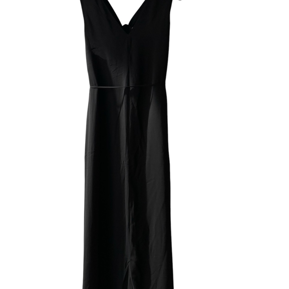 Chiffon Twist-Back Maxi Dress